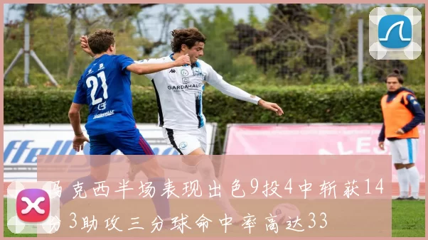 马克西半场表现出色9投4中斩获14分3助攻三分球命中率高达33