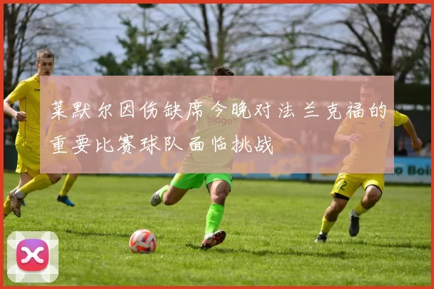 莱默尔因伤缺席今晚对法兰克福的重要比赛球队面临挑战